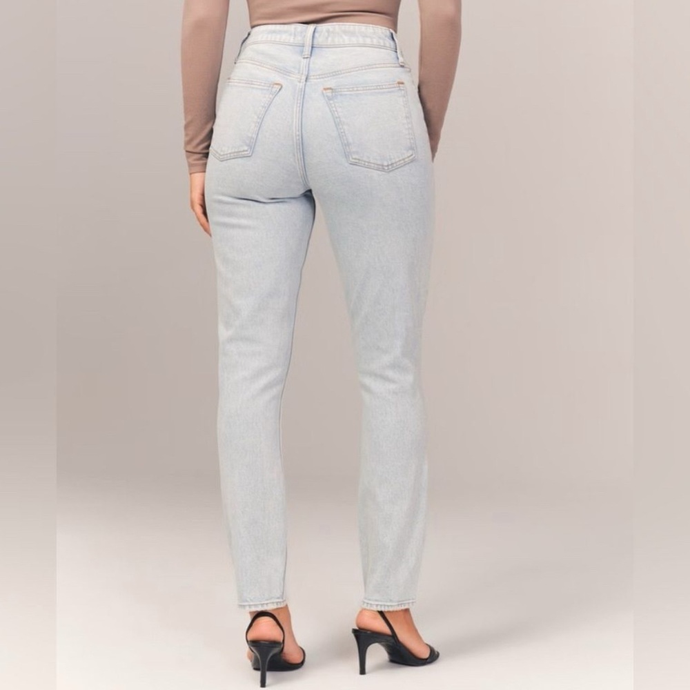 Abercrombie & Fitch The Skinny High Rise Curve Love Jeans Size 27 4 Light Wash - Picture 6 of 16